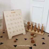 ins children montus Enlightenment alphanumeric graphic cognitive board kindergarten early education photographer props