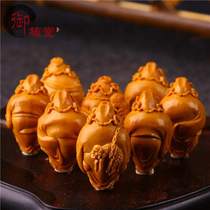 2 1 big seed pure handmade Zhong Kui ghost hand string Nangong Liu Hua style olive core carving hand string play olive Hu