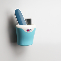 Plastic wall mounted remote control storage air conditioning toothbrush dormitory living room desktop creative multi-function paste storage box