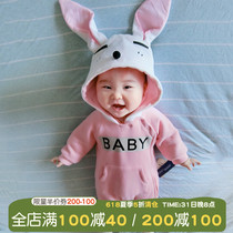 Female baby 0 one-piece clothes 1 baby 2 suits 3 newborns 4 cute 5 months 6 out 7 Chunins wind 8 years 9