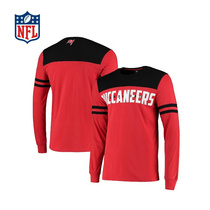 (NFL) Tampa Bay Buccaneers cut-stitched long-sleeved T-shirt-Red-mens
