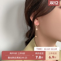 Korean star long decorative earrings simple cold wind ins temperament female fashion earrings suitable for round face thin