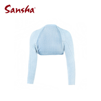 Sansha French Sansha children Womens knitting dance training Gong fashion knitted shoulder ballet dance costume