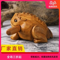 Tea pet wood frog sound Bullfrog pet small money frog Chiang Mai craft toad smell wood fish