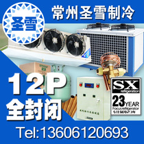 Cold storage refrigeration unit Quanlian fully enclosed all-in-one machine Food preservation and refrigeration 12 horses cold storage equipment