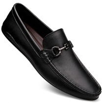 Bean-bean shoes Mens Han version Damp Men Genuine Leather Soft Bottom Casual Shoes Spring Breathable Leather Shoes leather shoes Lazy Man Driving mens shoes