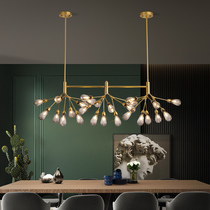 Living room lights Nordic lamps modern simple creative personality eggplant light luxury restaurant table chandelier 2021 New