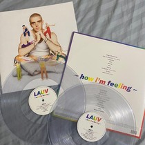 LAUV How im Feeling a limited amount of transparent glue 2LP black adhesive record color adhesive with booklet