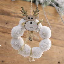 Nordic simple Christmas trinkets Hair ball Christmas Circle Holiday dress up Ceiling decoration Store interior decoration ideas
