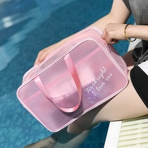 Wet and dry separation swimming bag Mens and womens swimsuit storage bag Korea large capacity waterproof sports fitness swimming beach bag