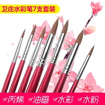 Wei Zhuang Wolf Watercolor Pen Set Professional Art Painting Pointed Brush Brush Brush Beginner Gouache Drawing Pen