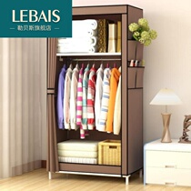 Rental wardrobe simple wardrobe wardrobe cabinet single door reinforcement with rental housing student cloth practical apartment shredded flower cloth