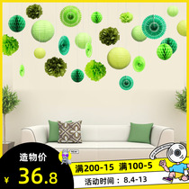 Kindergarten ring Chuang Flamingo honeycomb ball class classroom Mori Department opening ceremony theme activity decoration