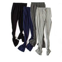 Modal home pants Spring and autumn thin mens trousers cotton fat plus size pajamas Fat loose extra large size