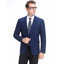 2020 new coat wool suit mens single whole single business middle-aged autumn and winter casual plaid whole single polyester fiber