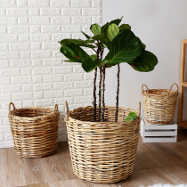 kens Kumgang rattan choreographer Dirty Laundry Basket containing basket Flower Pots FLOWER BASKET CONTAINING BARREL STORAGE LAUNDRY BASKET