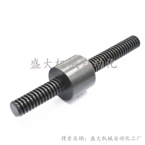 Coarse tooth screw 2 m T10-T30 trapezoidal wire rod nut t type screw 45 steel manufacturer direct rice Simi