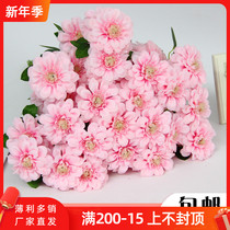 Simulation flower rose flower wedding stage background decoration flower silk flower home table flower shopping mall hotel flower art