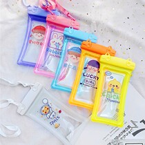 Original cartoon jelly inflatable mobile phone universal waterproof bag sealed photo touch screen airbag sling swimming diving