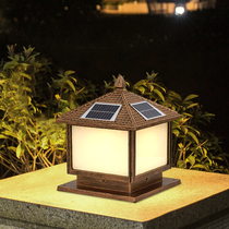 Solar light led super bright home Villa gate pillar outdoor courtyard wall outdoor waterproof pillar Head Light