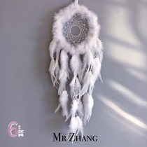 MR ZHANG Original dreamnet room decorated with Indian feather hanging decoration Literary gift Retro girl Soft girl