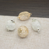 Golden wire lantern ball Palace Lamp diy hairpin forbidden step accessories hollow lantern hard gauze lantern material accessories pendant