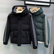 Winter thickened short hooded down cotton clothes men 2021 new trend cotton coat jacket jacket winter clothes