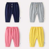 Cute Hood Baby Pants Spring Spring Harynn Pants Large Pp Pants Big Fart Pants Female Baby Boy 0 1-3-1-3 Pure Cotton