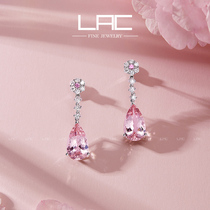 LAC high jewelry natural Morgan stud earrings female 18K gold custom colored gem earrings