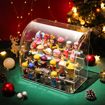 Dust blind box storage display rack popmart acrylic bubble Mart doll hand-held display cabinet display box