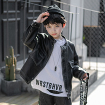 Boy Clothing Boy Leather Coat Jacket Children Locomotive Clothes Men 2021 New handsome Big Boy Gush Jacket Genuine Leather Tide
