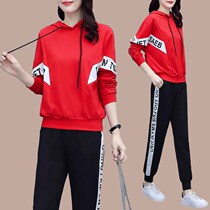Sports suit women 2022 spring and autumn new foreign air weaters fashion cool girls wear a loose and casual two-piece set