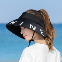 Sunscreen hats Childrens summer sunshade ultraviolet rays along Korean fashion sun hat cycling sports empty top cap cap