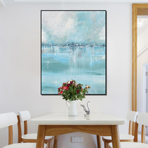 Hand-painted Oil Painting Hyun Guan Living Room Decoration Painting Modern Minimalist Style Abstract Hung Painting Book Room Fresco Restaurant Hanging Painting