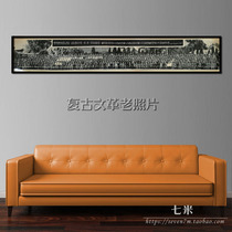 HD vintage old photos Cultural Revolution black and white photos Chairman Mao and the National Day parade troops took a long photo