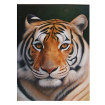 New Pint Yellow Sword Wave Realistic oil painting King of the Forest pure hand-painted boutique oil painting