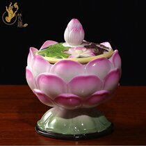 Sanskrit ceramic incense burner Dechina antique household aromatherapy stove painted sandalwood incense burner