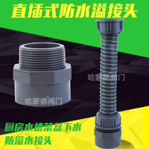  Kitchen sink sink anti-overflow joint outlet pipe 50 pipe deodorant leakage device Basin drainage hose deodorant