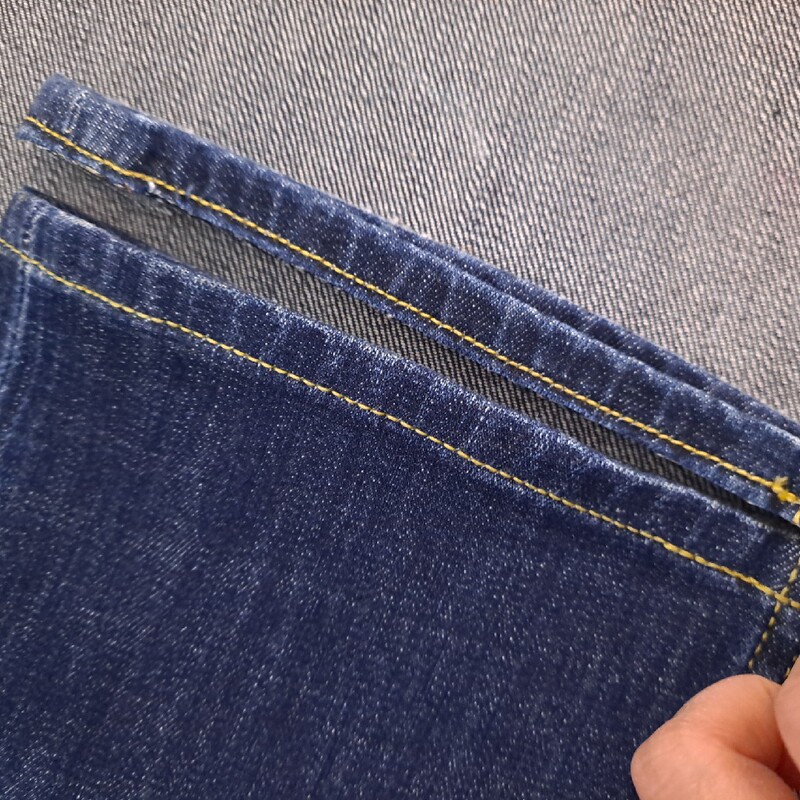 Modify the Length of Jeans by Shortening the Hem, Change the Original Hem, and Distress the Hem with a Washed and Faded Finish