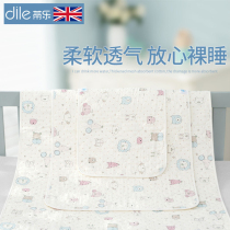 Dile isolation pad Baby waterproof washable cotton newborn baby four seasons universal overnight bed sheet protective pad