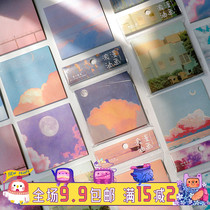 90 Creative Ins Wind Convenience Patch Suit Students with Removable Poo Sign Paper Girl Hearts Oil Painting N Subpoop Sign Books