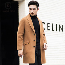 New double-sided wool coat wool autumn and winter young men in the long non-cashmere windbreaker coat tide