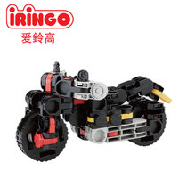 Iringo Ailing high sports motorcycle fingertip puzzle puzzle plug-in building blocks assembly toy Children parent-child gift