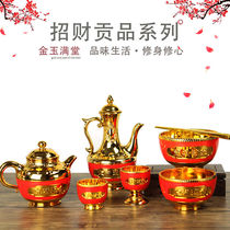 God worshippers tea cups chopsticks worship bowls wine pots tea pots Buddha Hall ornaments worship supplies for cups