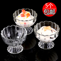 Unleaded transparent dessert cup juice salad glass milk tea milkshake drink cup ice cream bowl ice cream cup water Cup