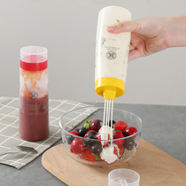 Mayonnaise plastic salad bottle Extrusion salad sauce leak-proof multi-purpose cooking lid ketchup hotel four holes