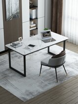 Italy SATE Nordic light luxury rock board desk Simple modern small apartment home computer desk Office desk table