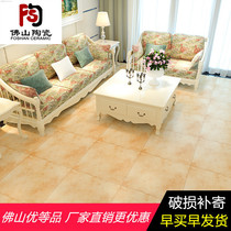 American country antique brick right angle 600X600 living room floor tiles Non-slip wear-resistant tiles Bedroom vintage floor tiles