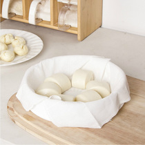 Household cotton non-stick steamed mat round small steamed cloth drawer mat steamed cage cloth STEAMED BUN steamed buns filter cloth