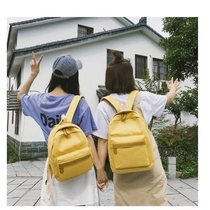 Small schoolbag female ins canvas backpack female casual backpack male junior high school college style student schoolbag travel bag